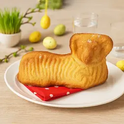 Silikonová forma na beránka Orion 31x17 cm béžová