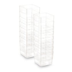 Plastový pohárek Fingerfood hranaté 120 ml 24 ks