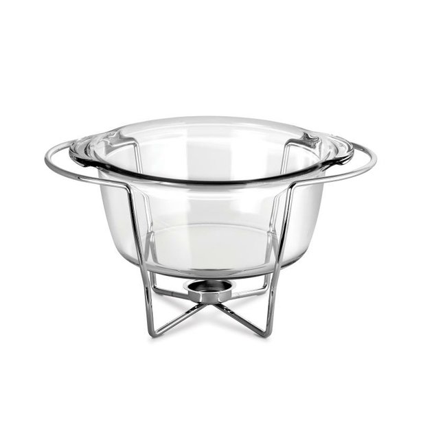 Zapékací skleněná mísa Thermo 3,3 l s ohřívačem kulatá