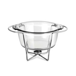 Zapékací skleněná mísa Thermo 3,3 l s ohřívačem kulatá