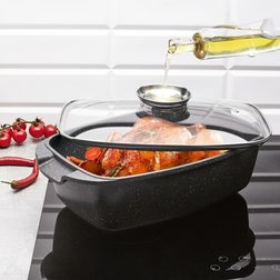 Pekáč s aroma Konighoffer Fegato 5,6 l se skleněným víkem
