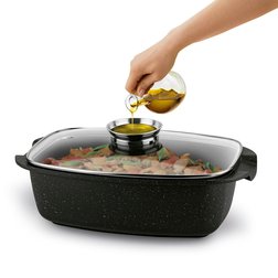 Pekáč s aroma Konighoffer Fegato 5,6 l se skleněným víkem