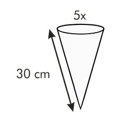 Zdobicí sáček s mini tryskou Tescoma DELÍCIA 30 cm, 5 ks