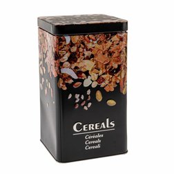 Plechová dóza na cereálie Dakls CEREALS 10 × 10 × 17,5 cm
