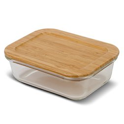 Skleněná dóza na potraviny NAVA Arizona 650 ml s bambusovým víčkem