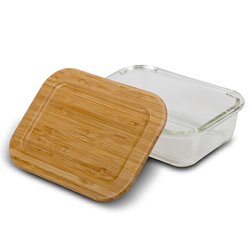 Skleněná dóza na potraviny NAVA Arizona 650 ml s bambusovým víčkem