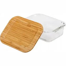 Skleněná dóza na potraviny NAVA Arizona 1000 ml s bambusovým víčkem