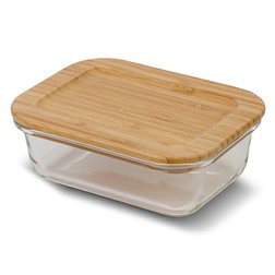 Skleněná dóza na potraviny NAVA Arizona 300 ml s bambusovým víčkem