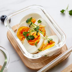 Skleněná dóza na potraviny NAVA Arizona 300 ml s bambusovým víčkem