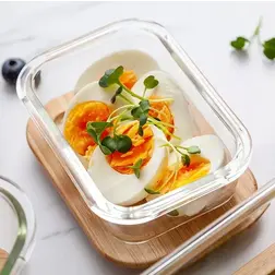 Skleněná dóza na potraviny NAVA Arizona 1000 ml s bambusovým víčkem