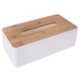 Box na papírové kapesníky plast/dřevo
