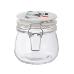 Skleněná dóza s patentním uzávěrem Orion Sněhulák 0,5 l