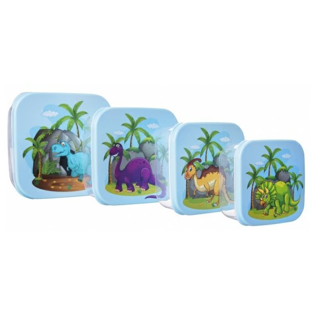 Orion box na svačinu čtverec Dinosaurus set 4 ks