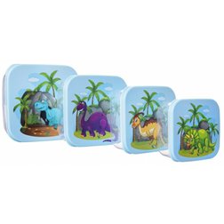 Orion box na svačinu čtverec Dinosaurus set 4 ks