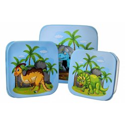 Orion box na svačinu čtverec Dinosaurus set 4 ks