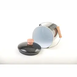 Smaltovaná konvice na mléko 1,6 l černá