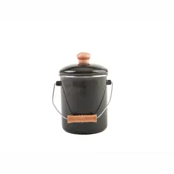 Smaltovaná konvice na mléko 1,6 l černá