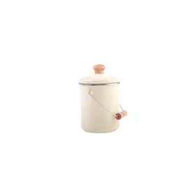 Smaltovaná konvice na mléko 1,6 l krémová