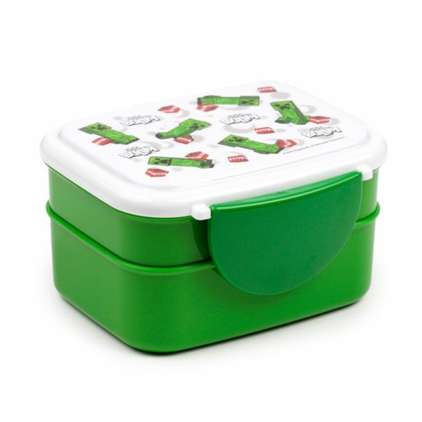Svačinový box s příborem Minecraft Creeper Bento box 2 patra