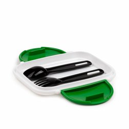 Svačinový box s příborem Minecraft Creeper Bento box 2 patra