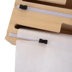 Kuchyňský zásobník Orion bambus 2v1 s řezačkou