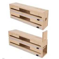 Kuchyňský zásobník Orion bambus 2v1 s řezačkou