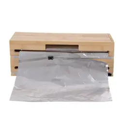 Kuchyňský zásobník Orion bambus 2v1 s řezačkou