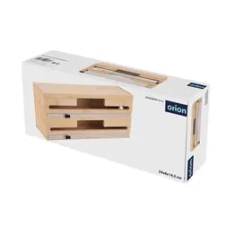 Kuchyňský zásobník Orion bambus 2v1 s řezačkou