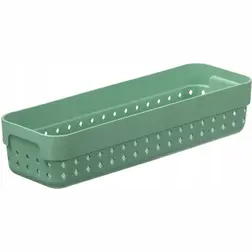 Plastový košík SEOUL M organizér 24 × 8 × 5 cm zelený