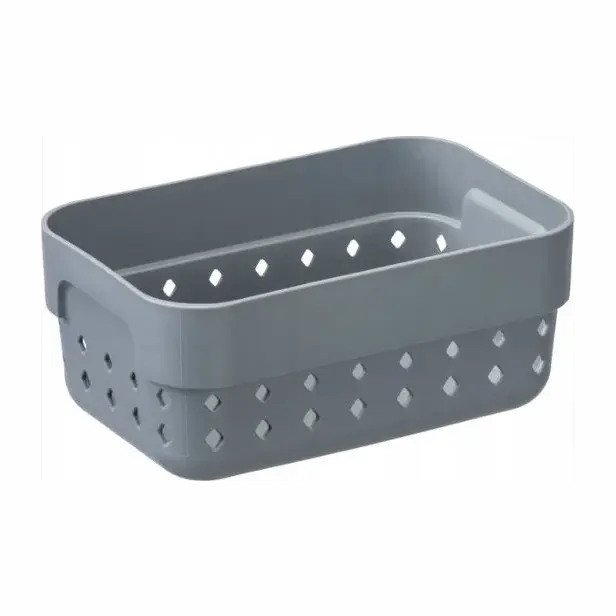 Plastový košík SEOUL S organizér 12 × 8 × 5 cm šedý