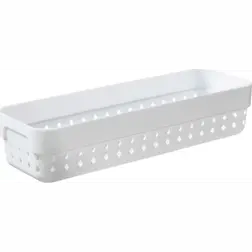 Plastový košík SEOUL M organizér 24 × 8 × 5 cm bílý