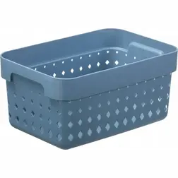 Plastový košík SEOUL S 26 × 18 × 12 cm modrá