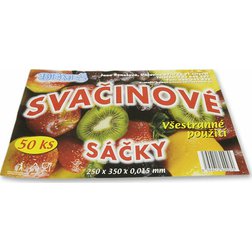 Mikrotenové svačinové sáčky 25x35 cm 50 ks