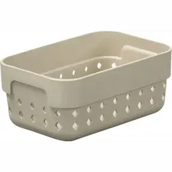 Plastový košík SEOUL S organizér 12 × 8 × 5 cm béžová
