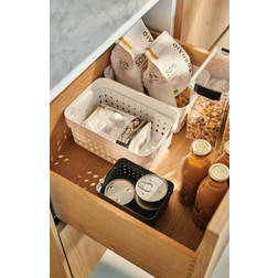 Plastový košík SEOUL S 26 × 18 × 12 cm bílá