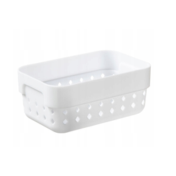 Plastový košík SEOUL S organizér 12 × 8 × 5 cm bílý