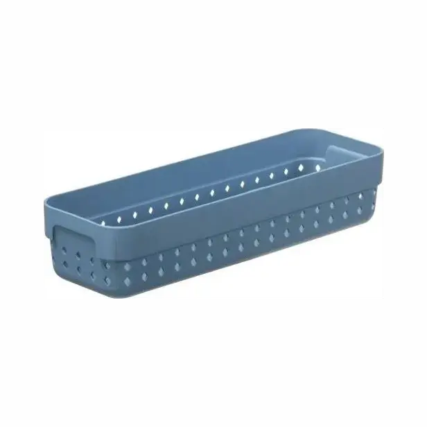 Plastový košík SEOUL M organizér 24 × 8 × 5 cm modrý