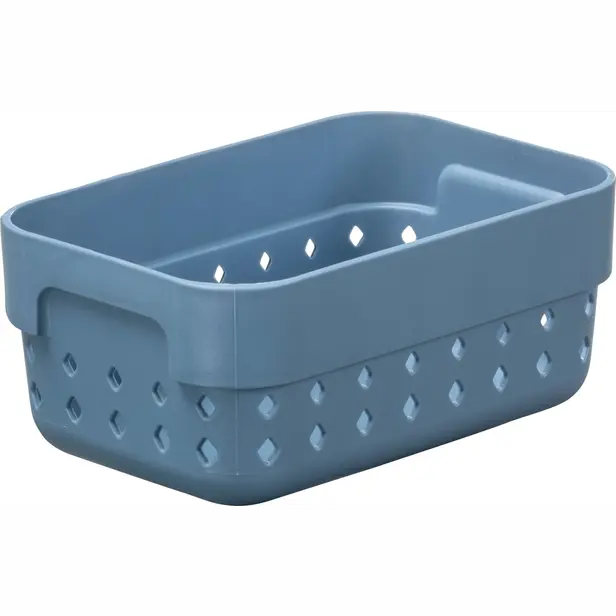Plastový košík SEOUL S organizér 12 × 8 × 5 cm modrý