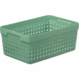 Plastový košík SEOUL XL organizér 24 × 16 × 10 cm zelený