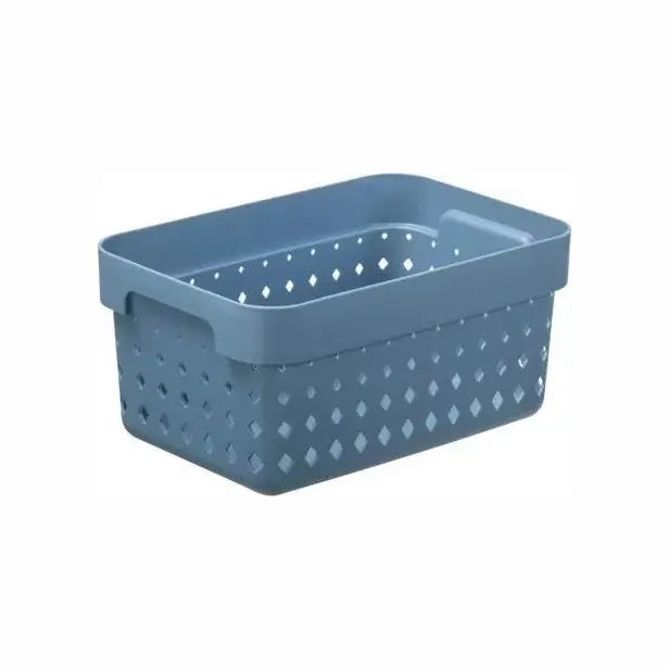 Plastový košík SEOUL XL organizér 24 × 16 × 10 cm modrá