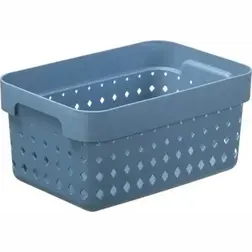 Plastový košík SEOUL XL organizér 24 × 16 × 10 cm modrá
