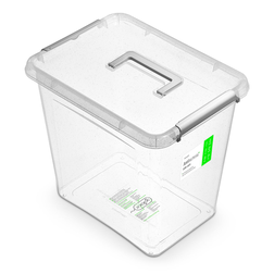 Plastový úložný box antibakteriální 30 l s rukojetí