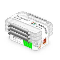 Plastový úložný box antibakteriální  0,35 l  3 ks
