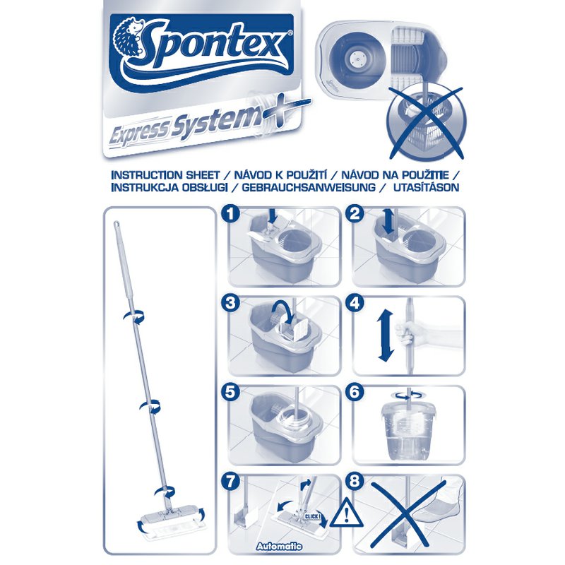 Spontex Express System Nový Mop Spontex Express System+ | Od Kulináře
