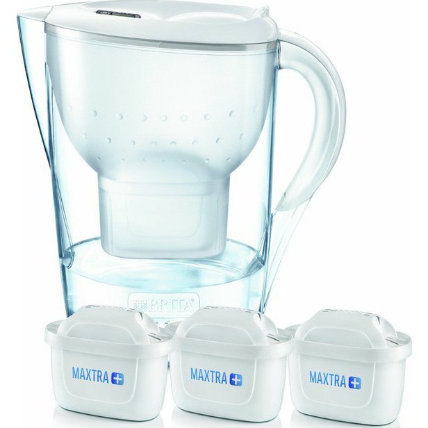 Konvice Brita Marella Cool Memo bílá 2,4 l + 3 vodní filtry Maxtra+ Pure Performance