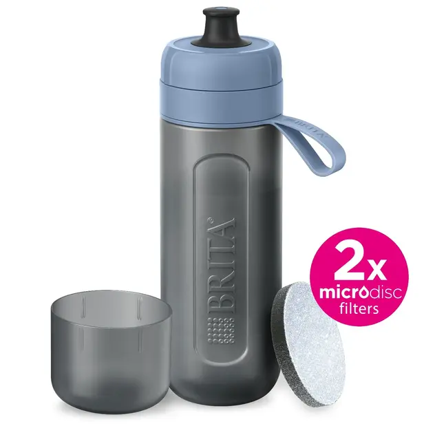 Filtrační láhev Brita Fill&Go Active 0,6 l modrá + 2× MicroDisc