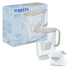 Filtrační konvice Brita Style Essential 2,4 l, písková s 1 filtrem Maxtra Pro Pure Performance