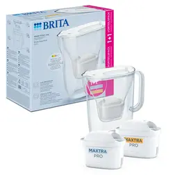 Filtrační konvice Brita Style Essential 2,4 l, bílá se 2 filtry Maxtra Pro (Hard Water a Pure Performance)