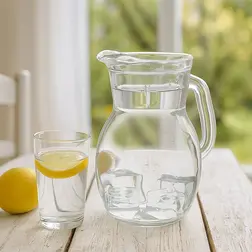 Skleněný džbán Bistro 1 l s cejchem