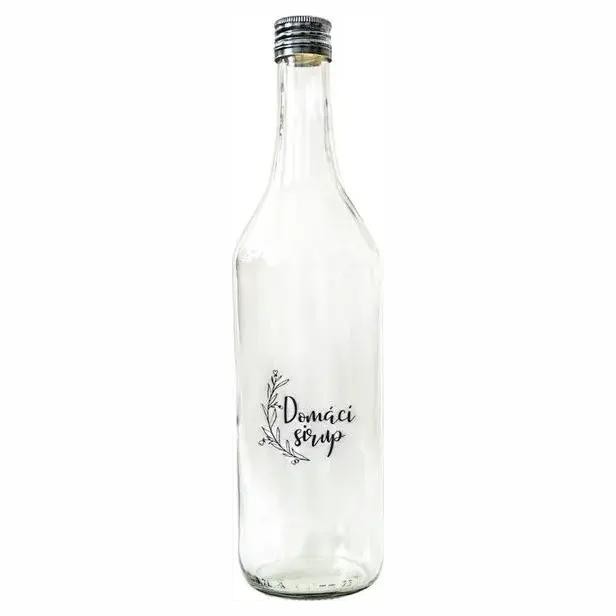 Skleněná láhev DOMÁCÍ SIRUP 0,7 l 3 ks